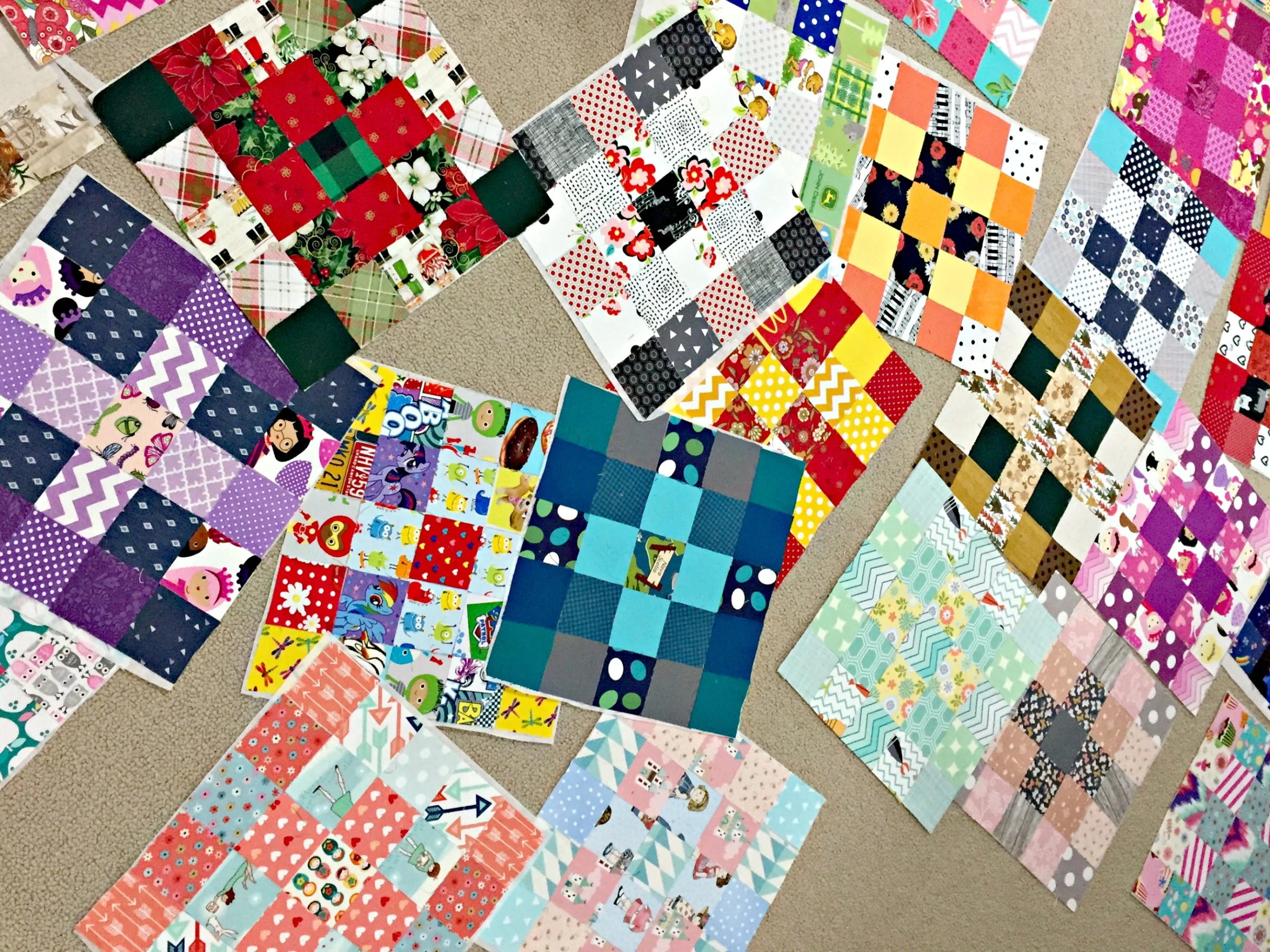 Easy 'cheater' patchwork quilt squares – Heather's Handmade Life