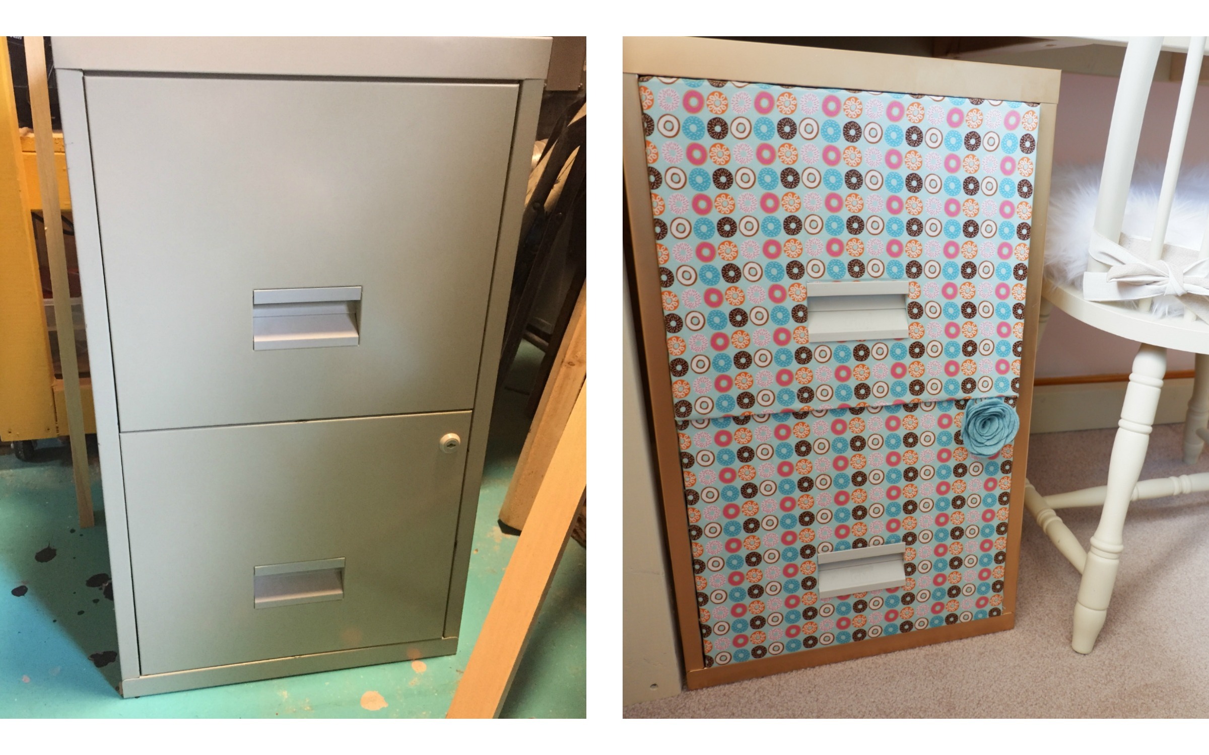 Filing cabinet makeover {Heather's Handmade Life}
